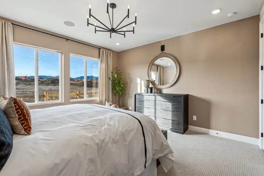 Furnished interior view inside a new home in Trailstone, Arvada (Image 42).