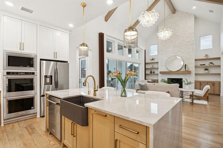 Furnished interior view inside a new home in Edgestone at Legacy, Frisco (Image 7).