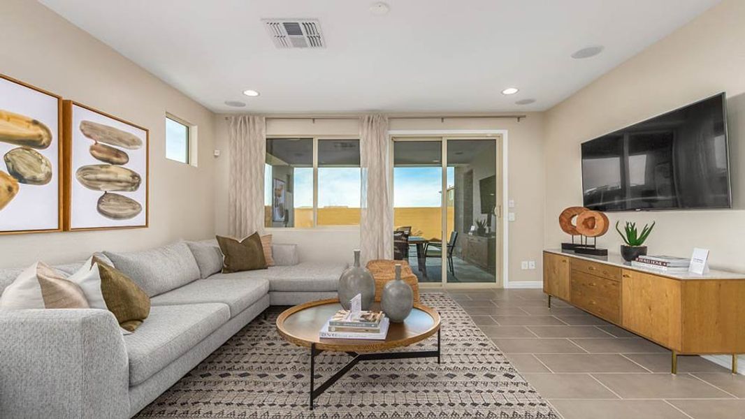 Representative furnished interior of a home built from the Harlow by Taylor Morrison in Stonehaven Discovery Collection, Glendale (Image 3).