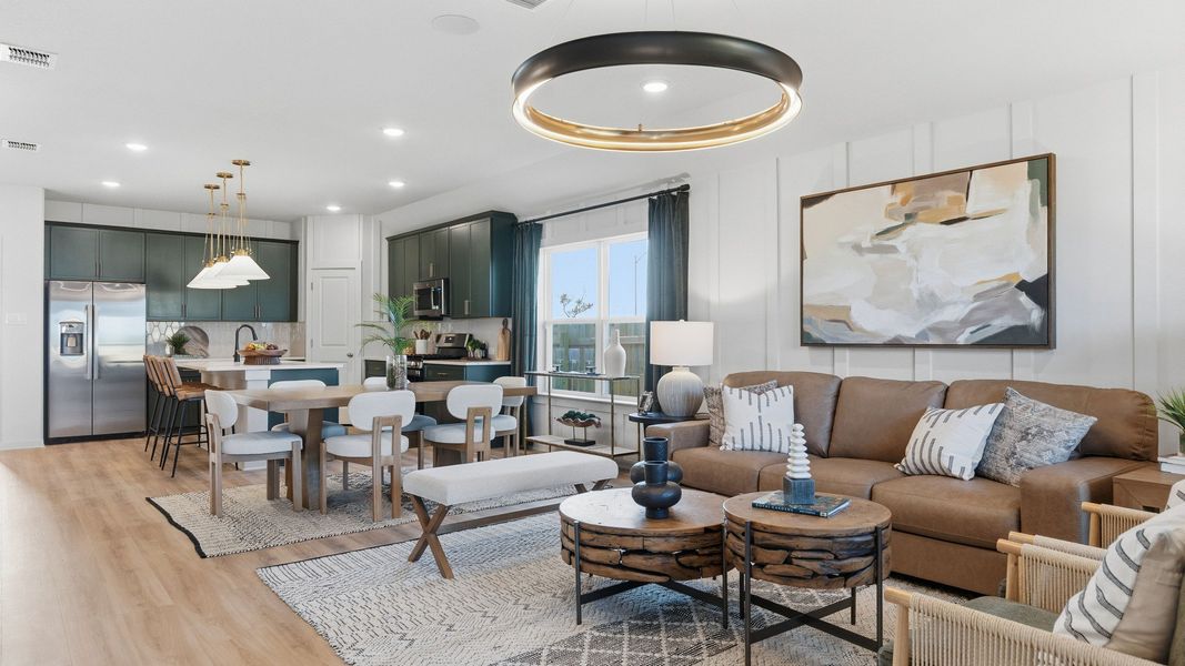 Representative furnished interior of a home built from the Kimbell by DRB Homes in Sky Ridge, San Marcos (Image 5). Representative furnished interior of a home built from the Kimbell by DRB Homes in Sky Ridge, San Marcos (Image 5).