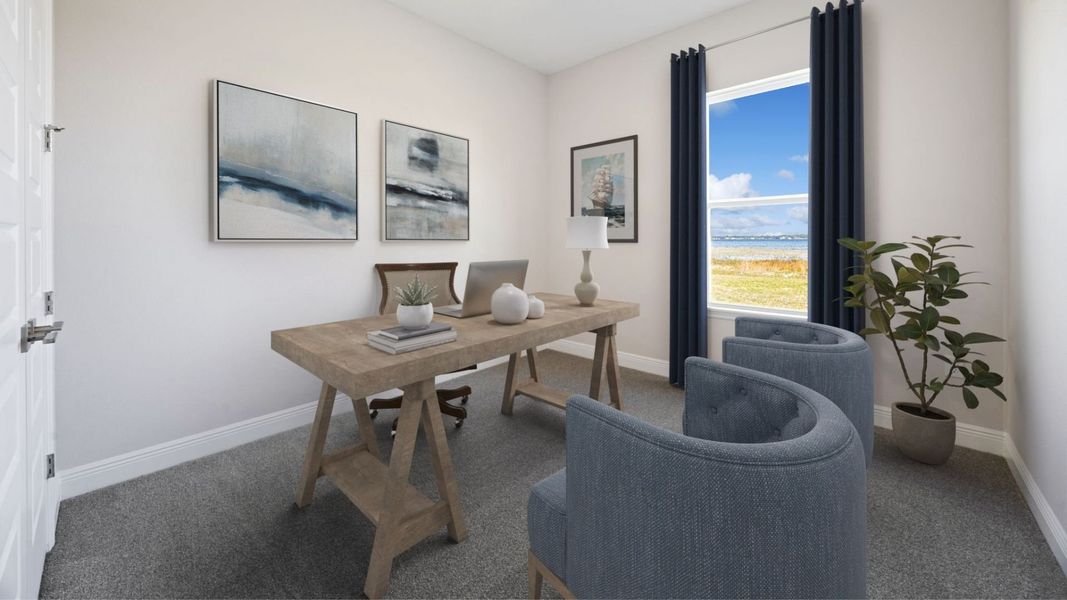 Representative furnished interior of a home built from the Everett by D.R. Horton in Buena Lago, St. Cloud (Image 12).