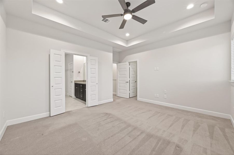 Spacious, unfurnished interior of a new home in The Corner At Buffalo Pointe, Houston (Image 34).
