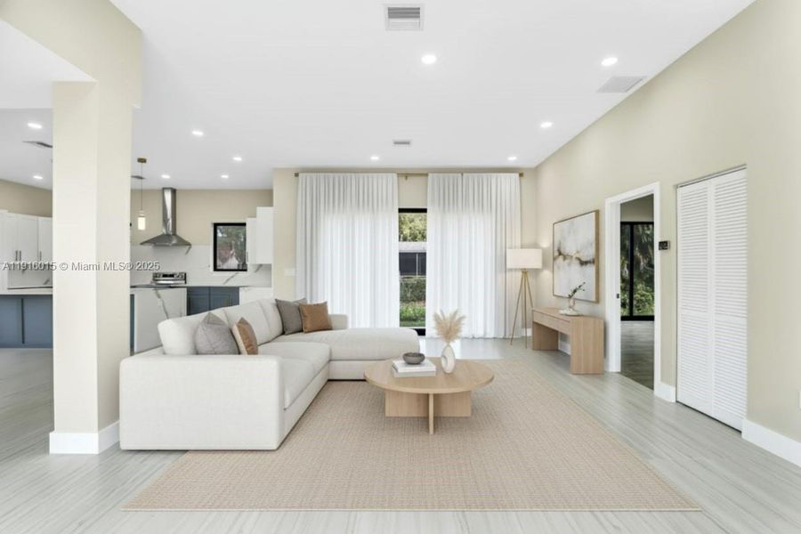 Furnished interior view inside a new home in , Plantation (Image 16).
