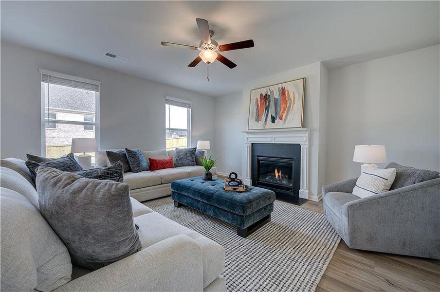 Furnished interior view inside a new home in Burchwood, Stockbridge (Image 12).