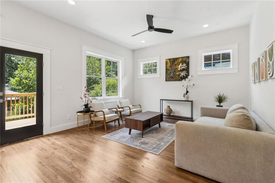 Furnished interior view inside a new home in , Pine Lake (Image 47).