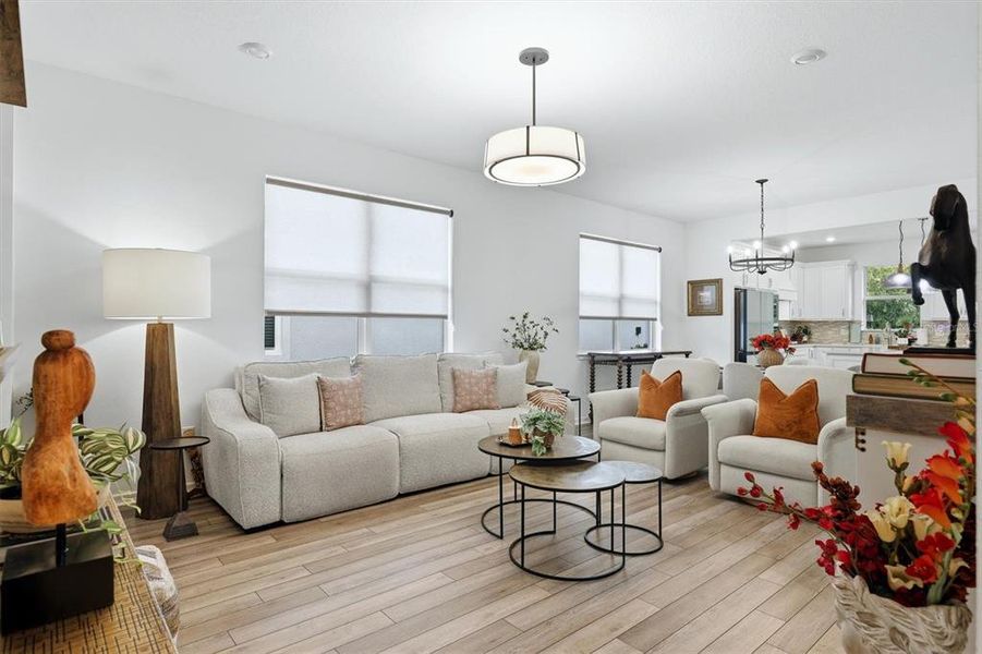 Furnished interior view inside a new home in Del Webb BayView, Parrish (Image 10). Furnished interior view inside a new home in Del Webb BayView, Parrish (Image 10).
