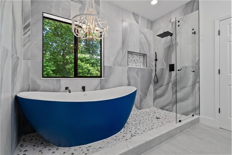 Furnished interior view inside a new home in , Atlanta (Image 27).