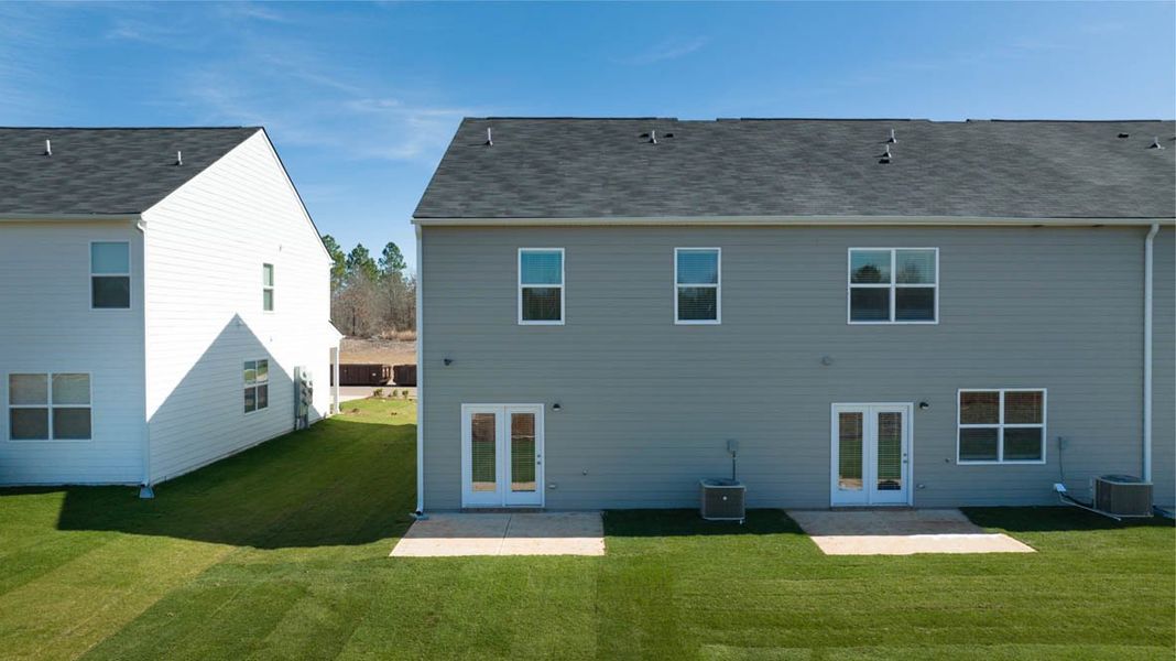 Representative exterior details of a home built from the Sudbury by D.R. Horton in Laurel Park Townhomes, Hephzibah (Image 3).