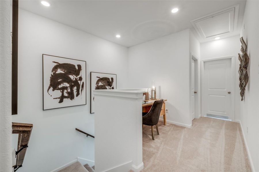 Furnished interior view inside a new home in Bridgeland, Cypress (Image 25).