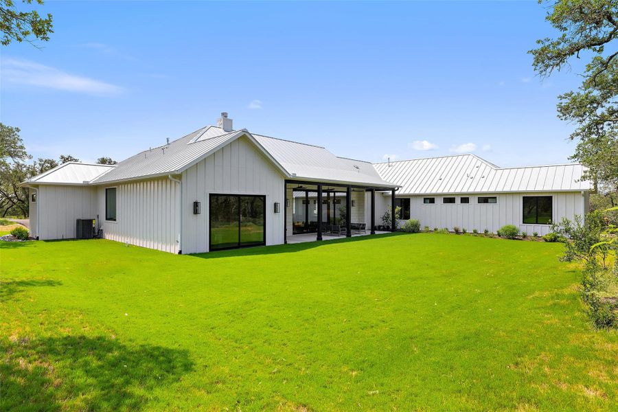 Front exterior of a new home in , Johnson City, TX, highlighting curb appeal (Image 18). Front exterior of a new home in , Johnson City, TX, highlighting curb appeal (Image 18).