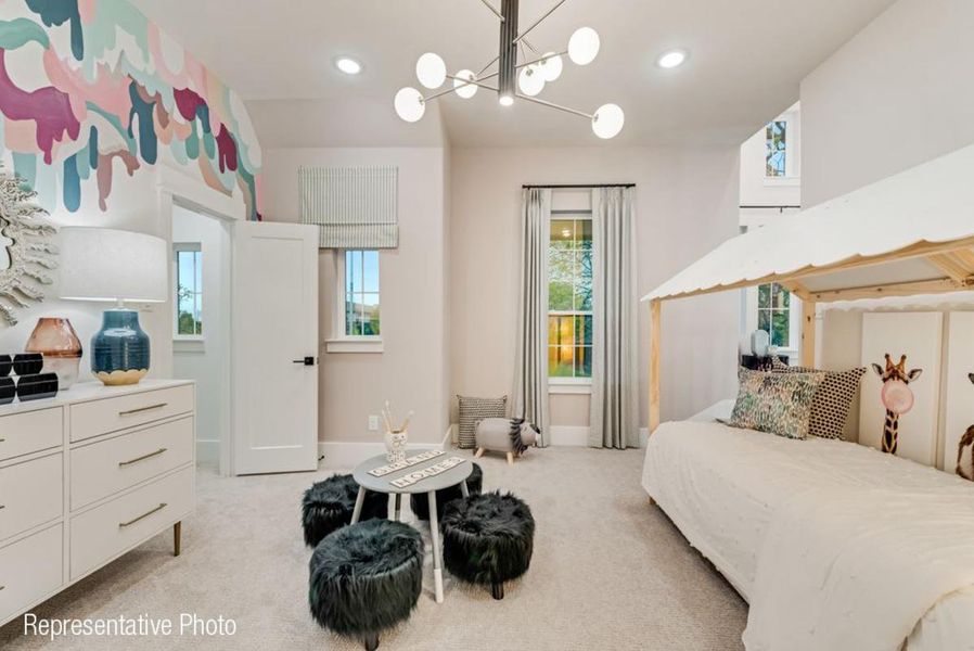 Furnished interior view inside a new home in Justin Crossing, Justin (Image 11). Furnished interior view inside a new home in Justin Crossing, Justin (Image 11).