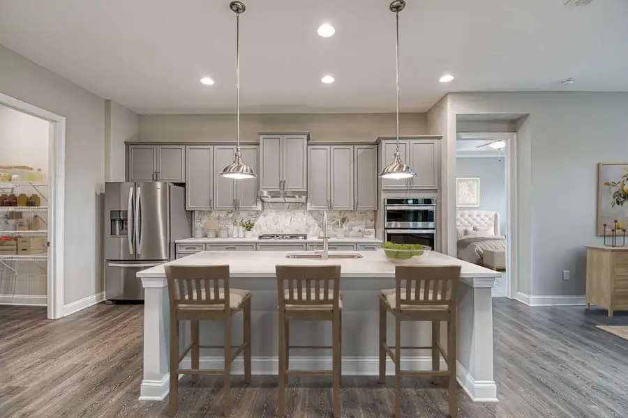 Furnished interior view inside a new home in Gatherings® at GreenHouse, Marietta (Image 2). Furnished interior view inside a new home in Gatherings® at GreenHouse, Marietta (Image 2).