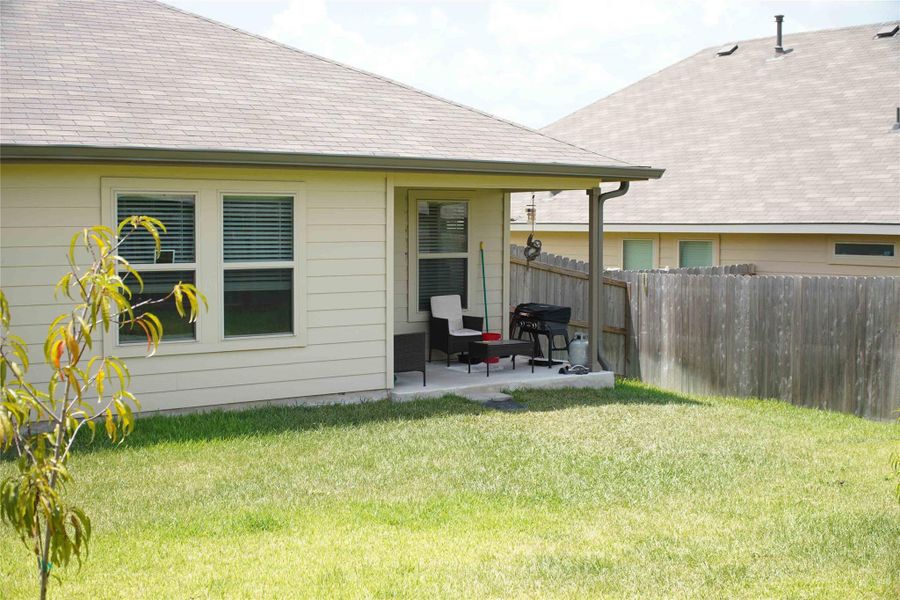 Covered back porch Covered back porch