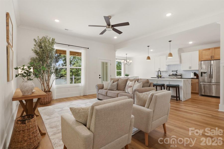 Furnished interior view inside a new home in , Lexington (Image 10).