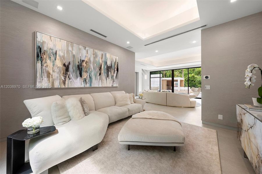 Furnished interior view inside a new home in , Miami (Image 10). Furnished interior view inside a new home in , Miami (Image 10).