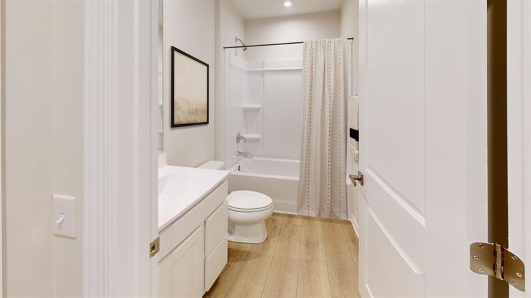 Furnished interior view inside a new home in Wren Woods 2-Story, Gray Court (Image 31).