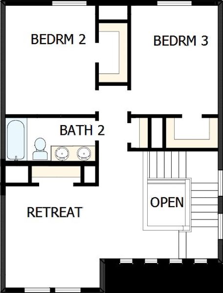 2D floor plan layout of this home in Sunfield, Buda, TX (Image 3). 2D floor plan layout of this home in Sunfield, Buda, TX (Image 3).