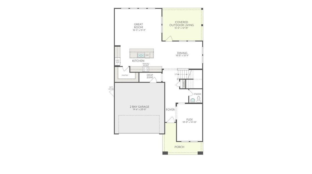 2D floor plan layout for the Laurel by Tri Pointe Homes in Landmark, Denton, TX (Image 3). 2D floor plan layout for the Laurel by Tri Pointe Homes in Landmark, Denton, TX (Image 3).