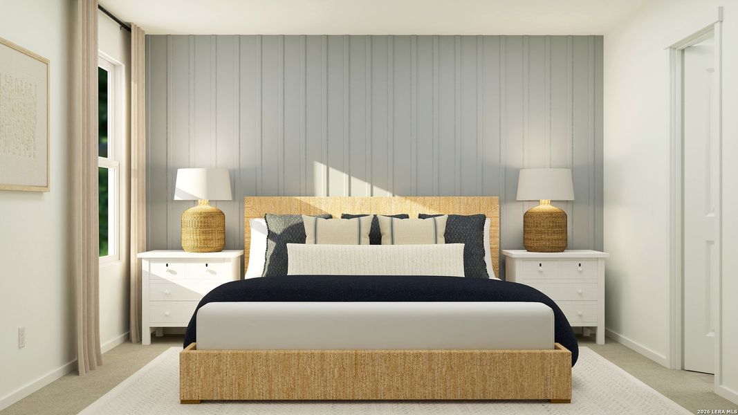 Furnished interior view inside a new home in Tres Laurels, San Antonio (Image 16).