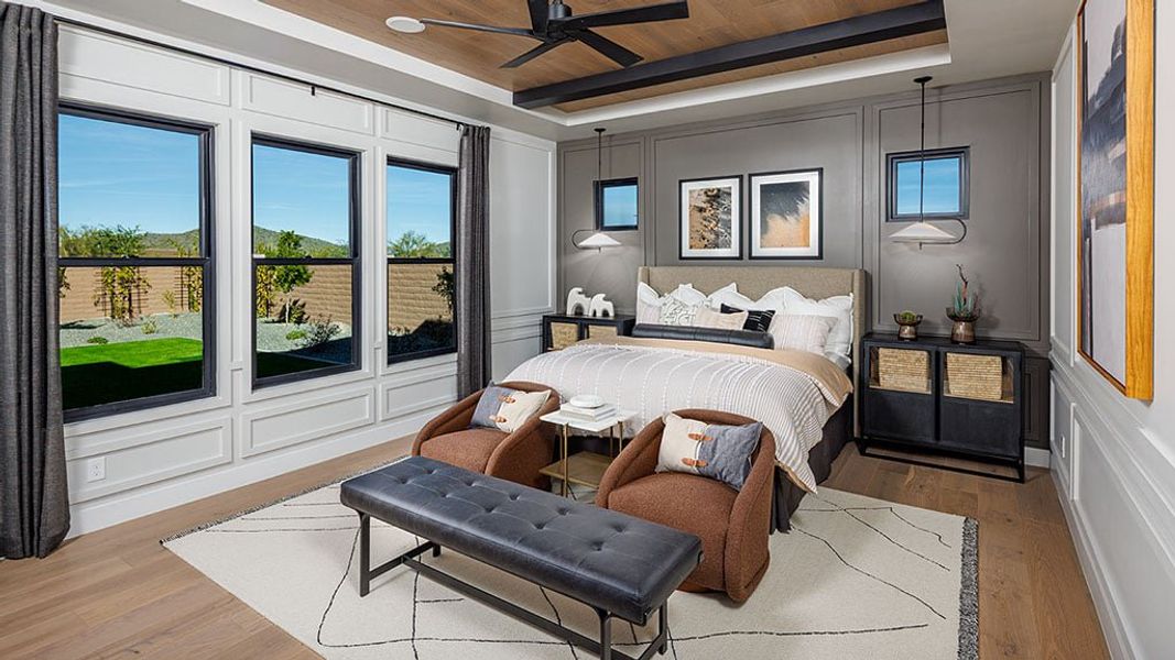 Representative furnished interior of a home built from the Hawthorne by Taylor Morrison in Verdin Capstone Collection, Phoenix (Image 11).