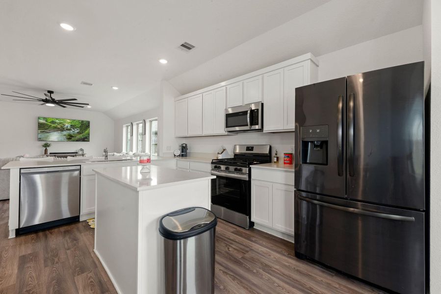 Furnished interior view inside a new home in , League City (Image 29).