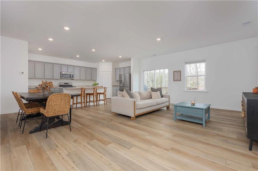 Furnished interior view inside a new home in Creekside at Farmers Crossing, Ball Ground (Image 6).