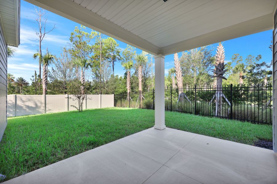 Representative exterior details of a home built from the Palmetto by Riverside Homes in Mariposa at EverRange, Jacksonville (Image 28).