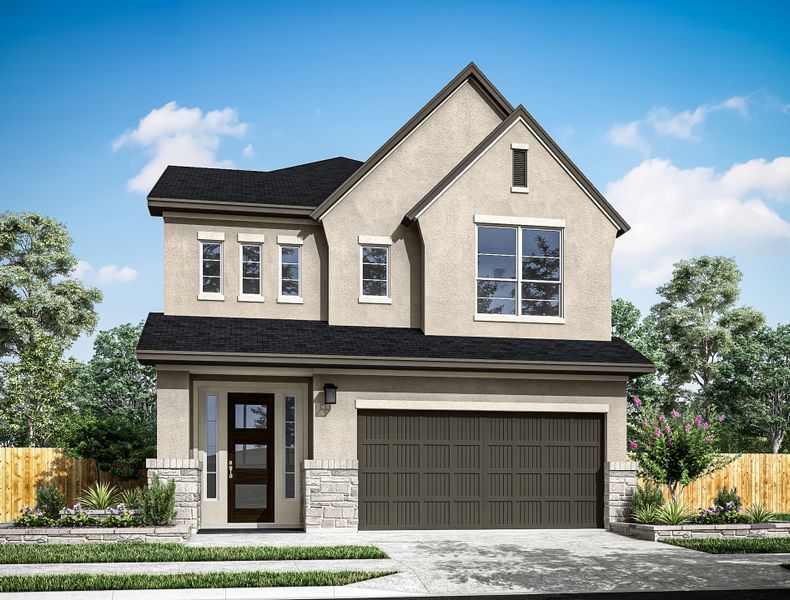 Representative exterior photo of a completed home built from the Brant by Tri Pointe Homes in Trillium, Richmond, TX (Image 23).