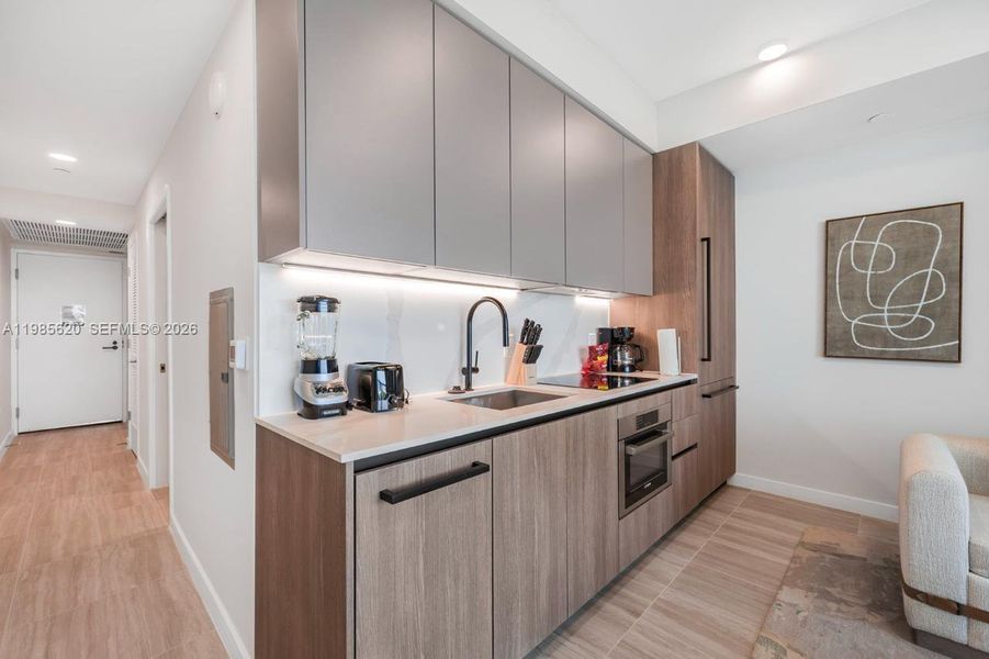 Furnished interior view inside a new home in , Miami Beach (Image 7). Furnished interior view inside a new home in , Miami Beach (Image 7).