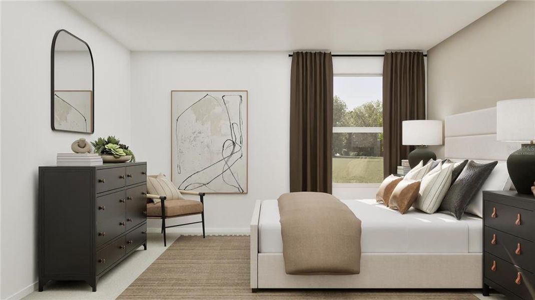 Furnished interior view inside a new home in Crosswinds, Haines City (Image 14).