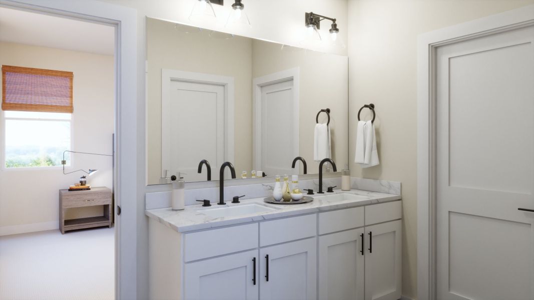 Close-up of interior finishes inside a home in Freedom at Anthem, Kyle (Image 11).