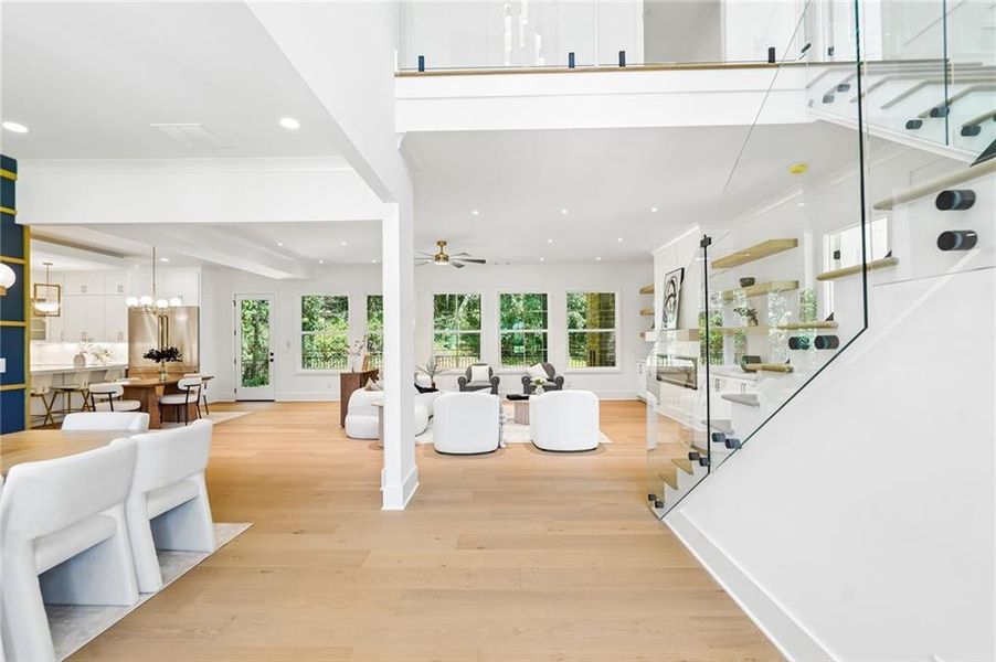 Furnished interior view inside a new home in , Buford (Image 43).