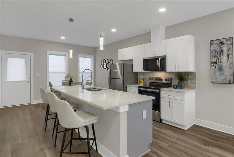 Furnished interior view inside a new home in , Atlanta (Image 9).