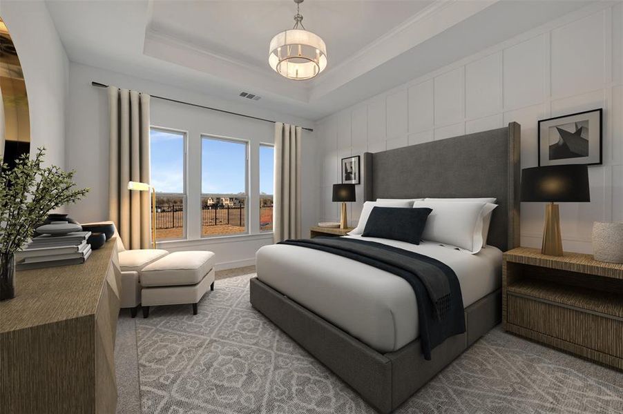 Furnished interior view inside a new home in Heath Golf & Yacht Villas, Heath (Image 19).