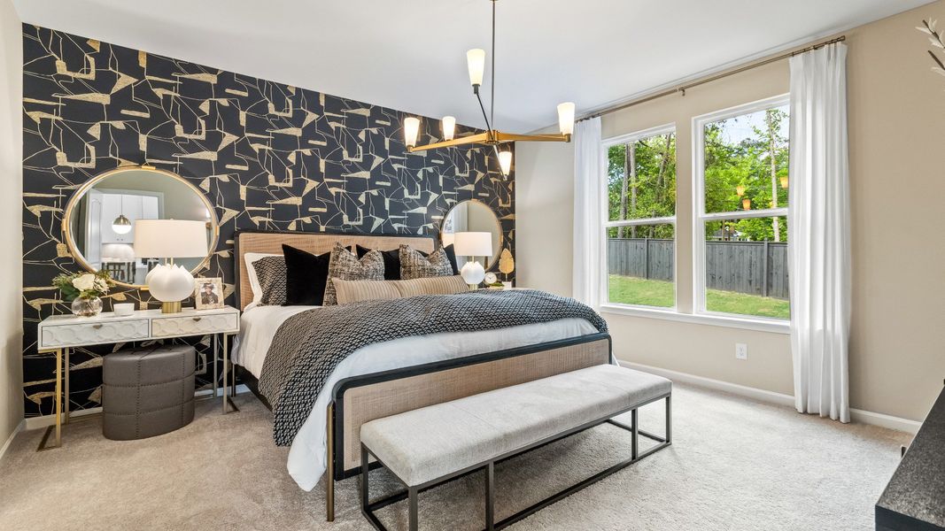 Representative furnished interior of a home built from the Millhaven by DRB Homes in Enclave at Evergreen, Fairburn (Image 13).