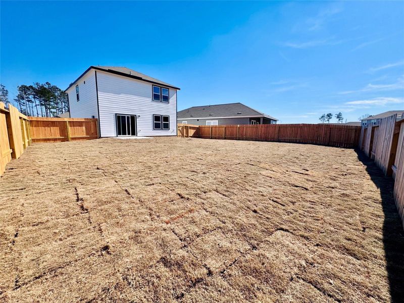 Exterior details and patio area of a home in Spring Creek Trails, Magnolia (Image 3).