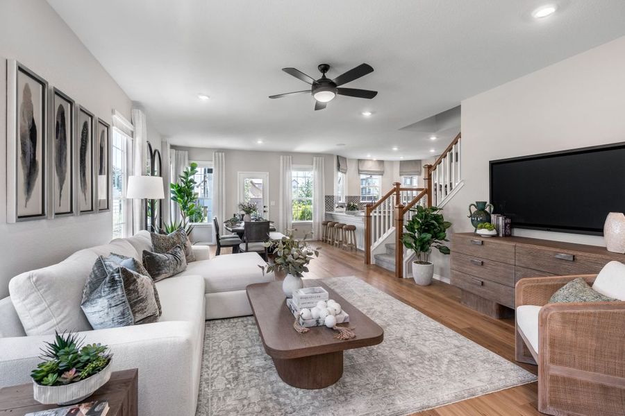 Representative furnished interior of a home built from the 2071 by KB Home in Watermill-Heritage Collection, Uhland (Image 5). Representative furnished interior of a home built from the 2071 by KB Home in Watermill-Heritage Collection, Uhland (Image 5).