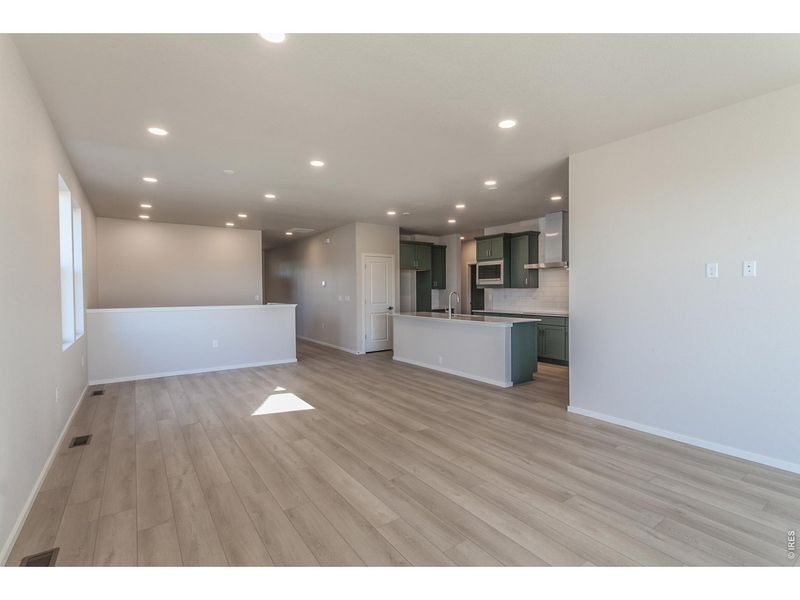Spacious, unfurnished interior of a new home in Prairie Song Story Collection - Single Family Homes, Windsor (Image 30).