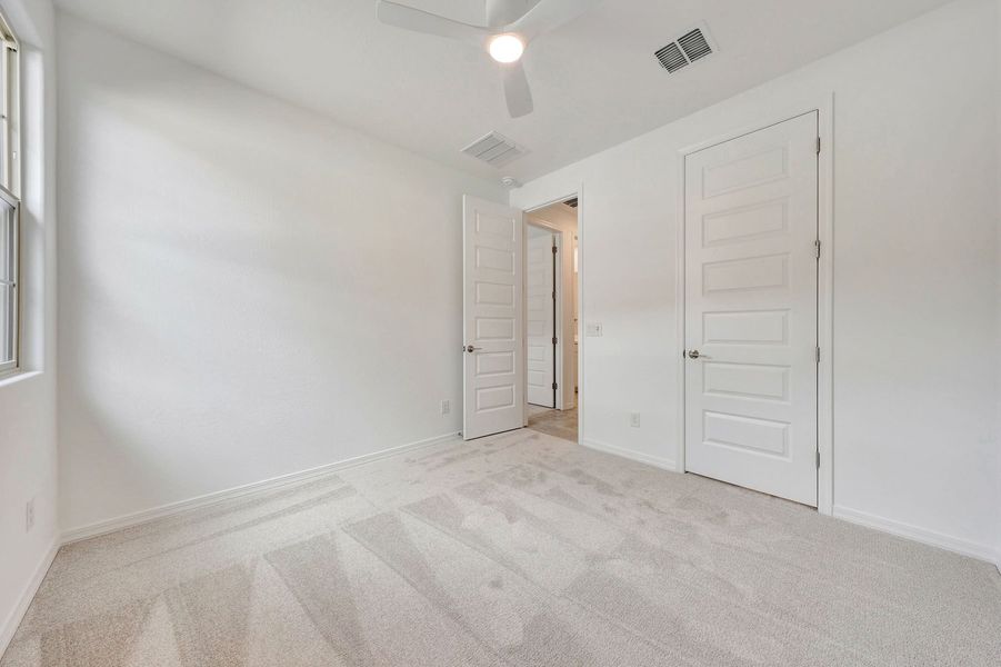 Representative unfurnished interior of a home built from the Mercury by Mattamy Homes in Las Ventanas, Goodyear (Image 28). Representative unfurnished interior of a home built from the Mercury by Mattamy Homes in Las Ventanas, Goodyear (Image 28).