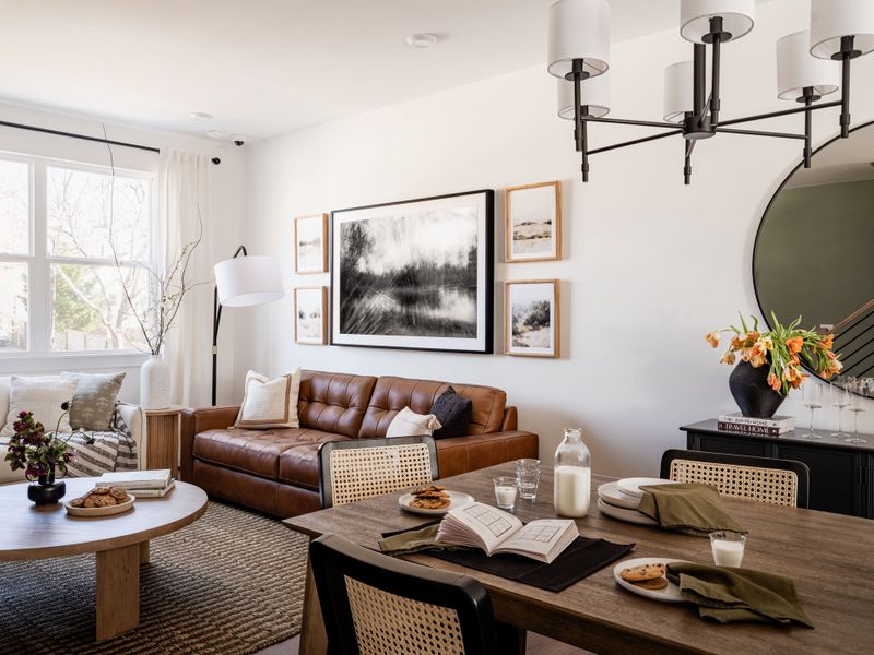 Furnished interior view inside a new home in Context at Oakhurst, Charlotte (Image 5).