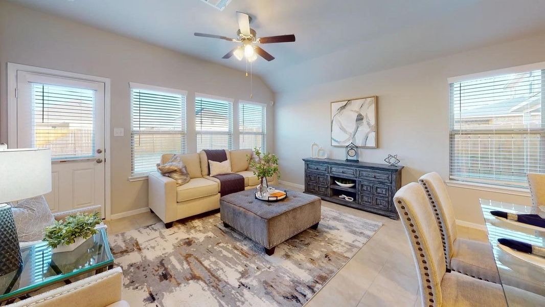 Furnished interior view inside a new home in Sunterra, Katy (Image 20).