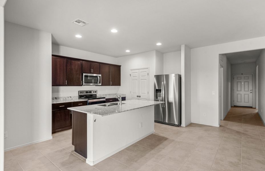 Furnished interior view inside a new home in El Rancho Santa Rosa, Maricopa (Image 8).