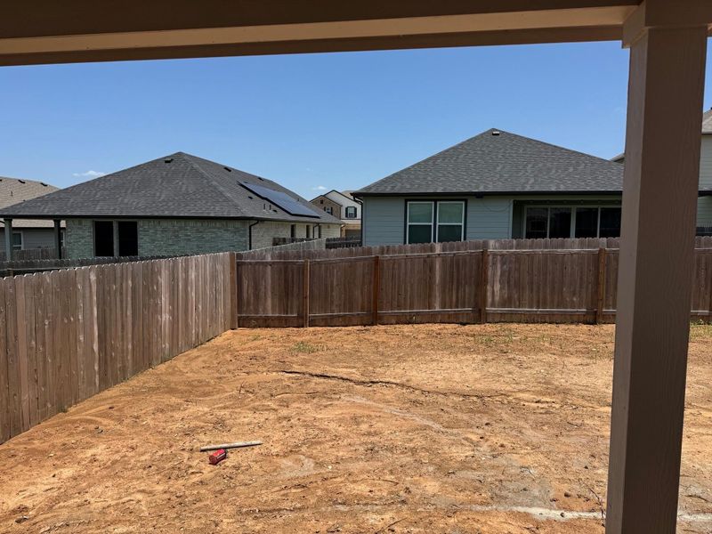 View of fenced backyard View of fenced backyard