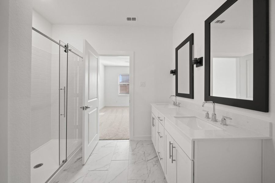 Serene primary bath (*Photo not of actual home and used for illustration purposes only.)