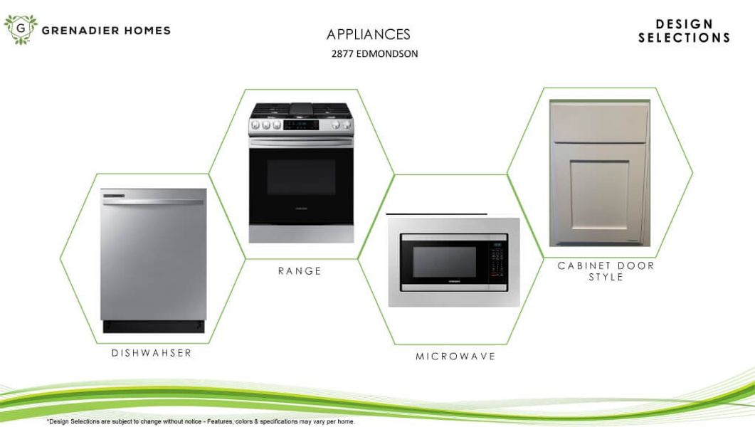 Sample of building materials used in homes in The Tribute, The Colony (Image 6).