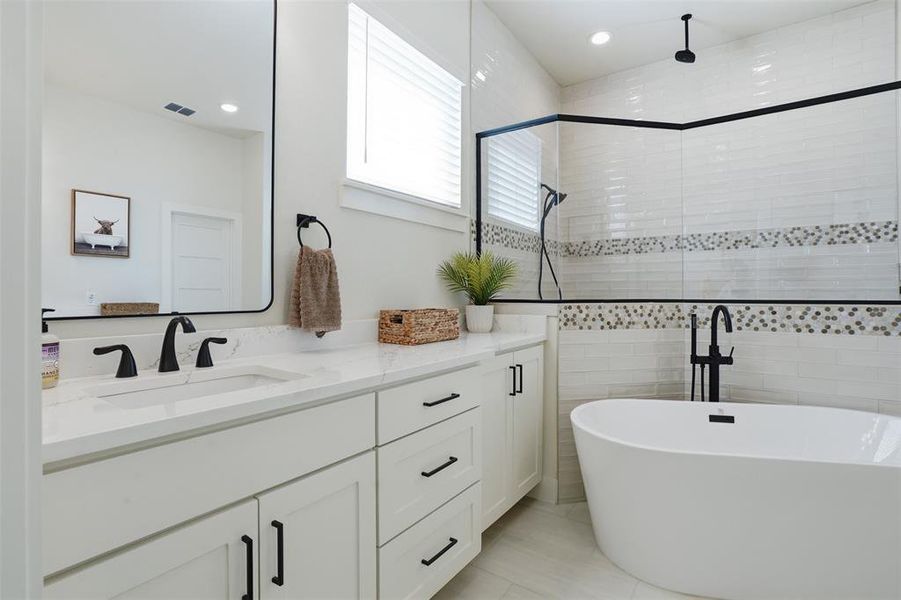 Furnished interior view inside a new home in , Weatherford (Image 6).