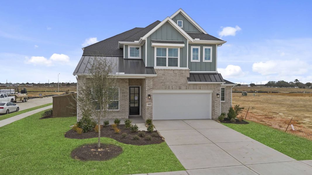Front exterior of a new home in Attwater, Waller, TX, highlighting curb appeal (Image 21).