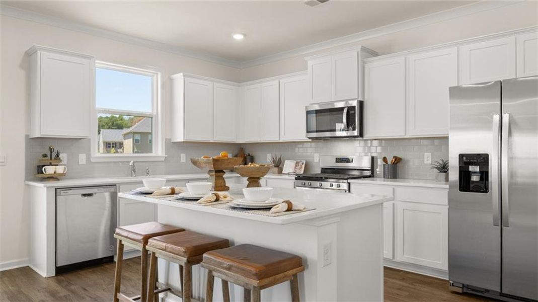 Furnished interior view inside a new home in Bridle Creek, Locust Grove (Image 2).
