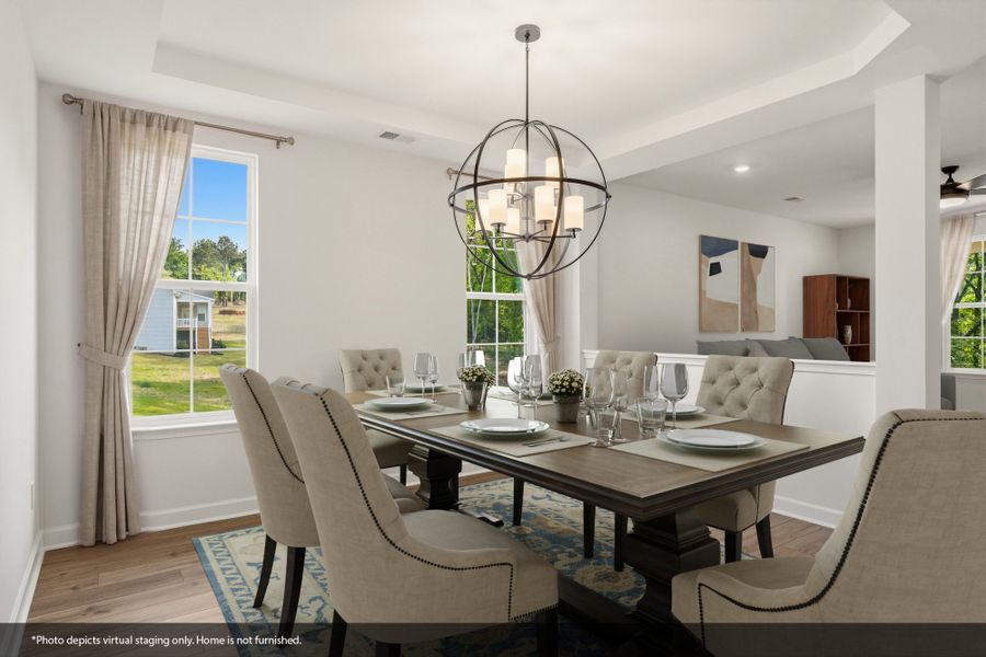 Furnished interior view inside a new home in Timberland Grove, Anderson (Image 9).