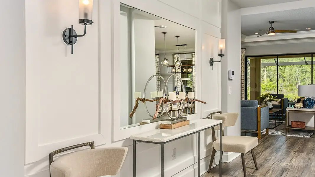 Furnished interior view inside a new home in Esplanade at Wiregrass Ranch, Wesley Chapel (Image 13).